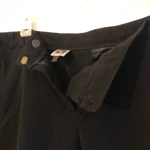 Black Anne Klein Pants with Gold Pocket Zippers - Picture 6 of 9